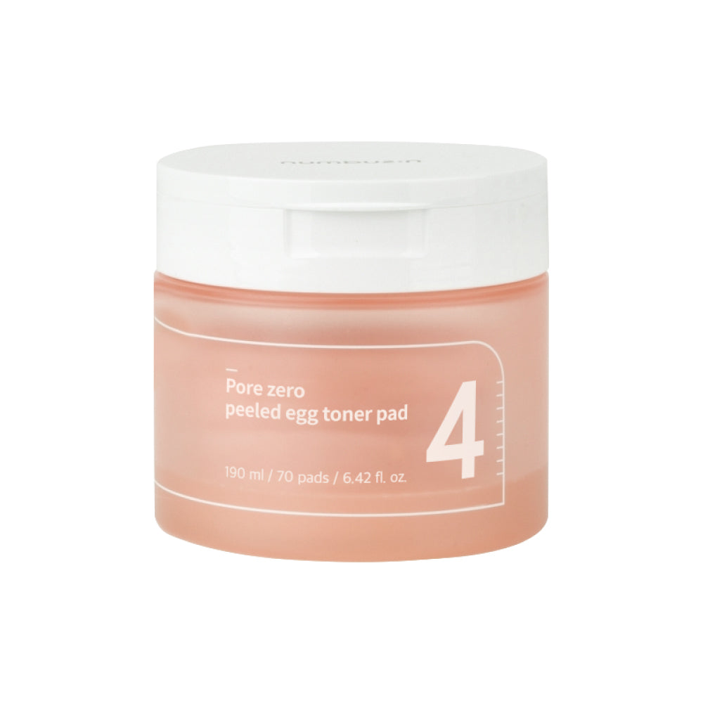 Numbuzin No.4 Pore Zero Peeled Egg Toner Pad 190ml / 70 Pads