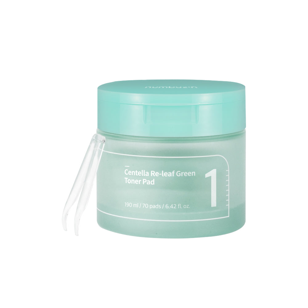 Numbuzin No.1 Centella Re-Leaf Green Toner Pad 190ml / 70 Pads