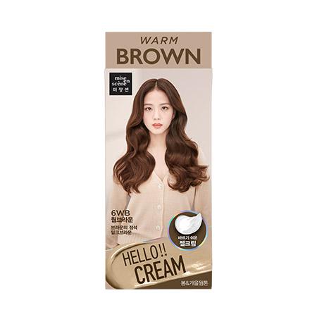 MISEENSCENE Hello Cream Color 6WB Warm Brown 40g+80g+5g+6ml