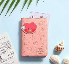 BT21 MININI LEATHER PATCH CARD CASE VACANCE TATA