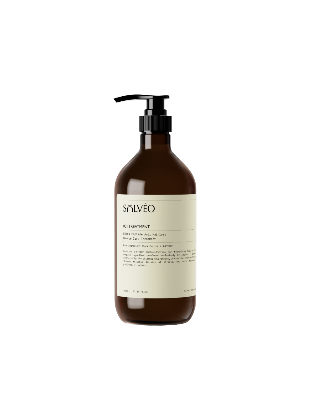 Black peptide anti-hairloss damage care treatment