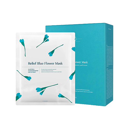 HYGGEE Relief Blue Flower Mask 35ml*10ea