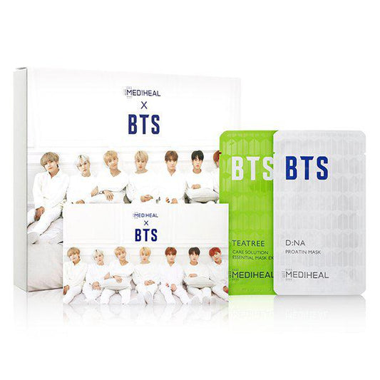Mediheal x BTS Moisture Barrier Special Care Set(proatin mask25ml*5+essential mask24ml*5+photo cards14pcs)