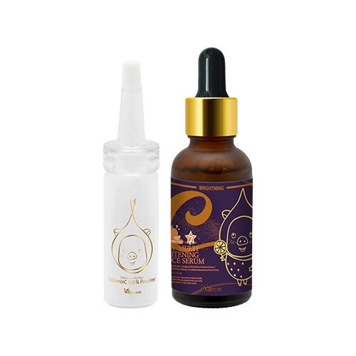 Elizavecca VitaminC 100% Powder + Vita-Multi Whitening Sauce Serum 42 ml