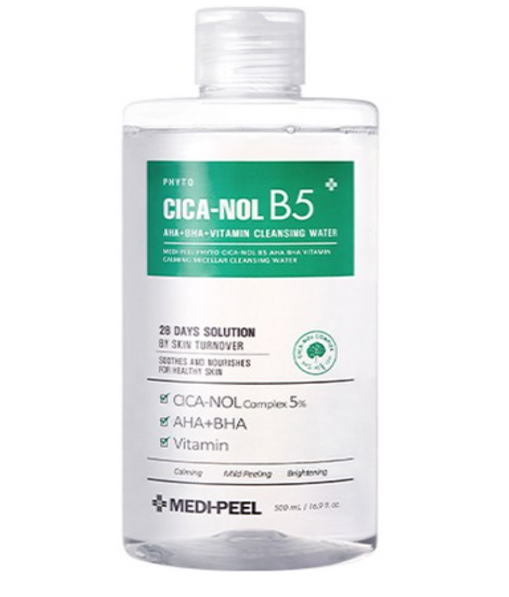 Medipeel PHYTO CICA-NOL B5 AHA BHA VITAMIN CALMING MICELLAR CLEANSING WATER 500ml