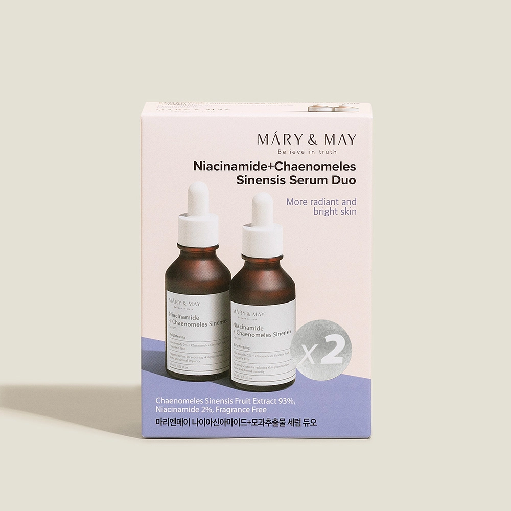 Mary&May Niacinamide+Chaenomeles Sinensis Serum Duo (30ml x2)