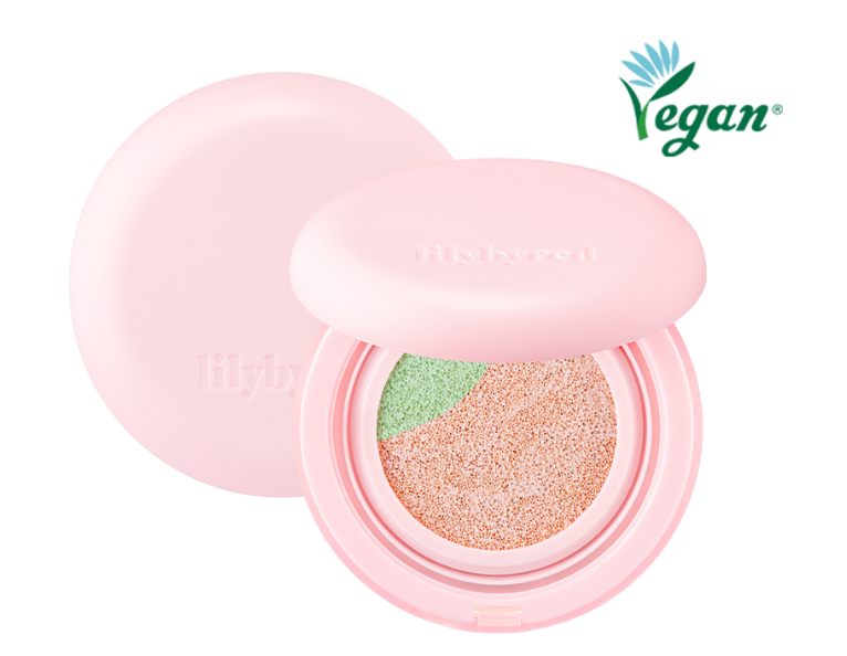 lilybyred Dual Light Tone-Up Cushion Peach Green