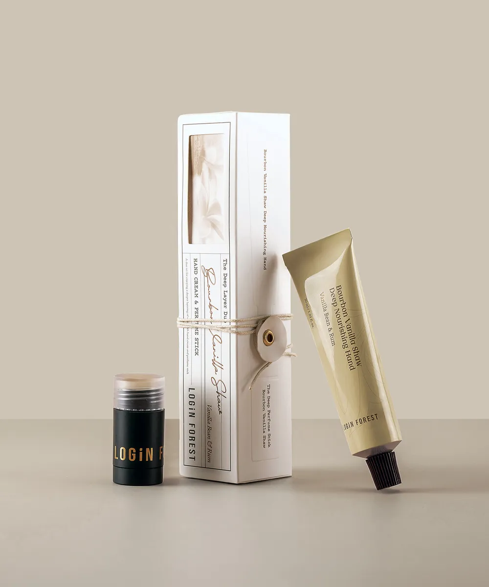 Login Forest THE DEEP LAYER DUO Bourbon Vanilla Shaw hand Cream 30ml Perfume Stick 8g