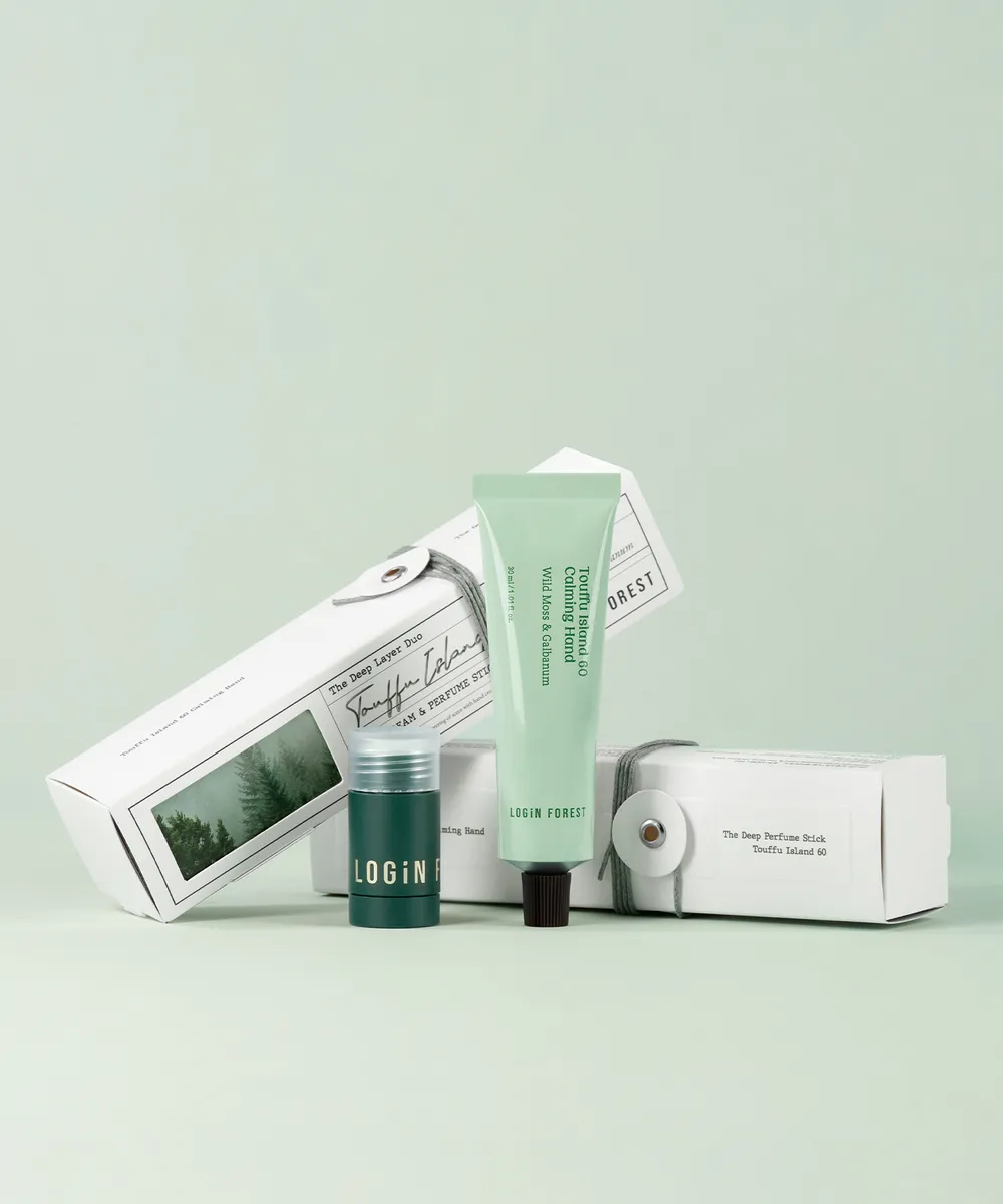 Login Forest THE DEEP LAYER DUO Touffu Island 60 hand Cream 30ml Perfume Stick 9g