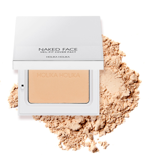 HOLIKA HOLIKA Naked Face Veil-Fit Cover Pact 02 NATURAL BEIGE12g