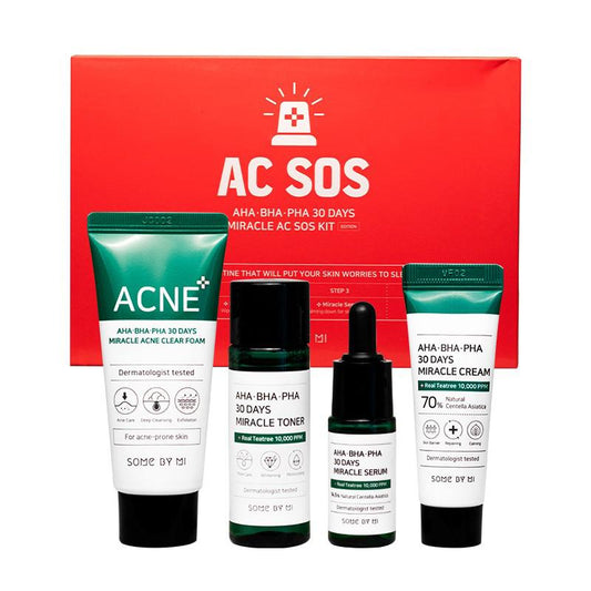 Aha-Bha-Pha 30 Days Miracle Ac S.O.S Kit (4Components)