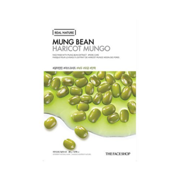 THE FACE SHOP Real Nature Face Mask Mung Bean 20g
