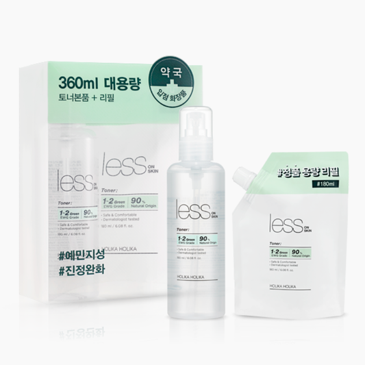 HOLIKA HOLIKA Less On Skin Toner Refill Set (180ml+180ml+180ml)