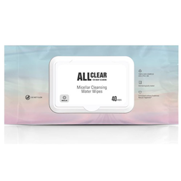 ALLCLEAR MICELLAR CLAEANSING WATER WIPES 40ea