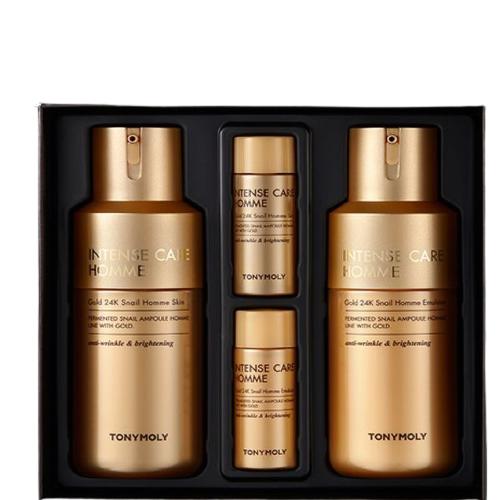GOLD 24K SNAIL HOMME SKINCARE SET 150ml+150ml