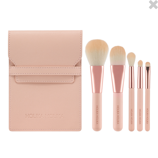 HOLIKA HOLIKA Nudrop Mini Brush Set (brush5ea+pouch1ea)