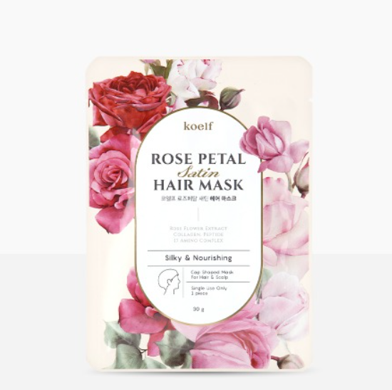 Rose Petal Satin Hair Mask 1EA