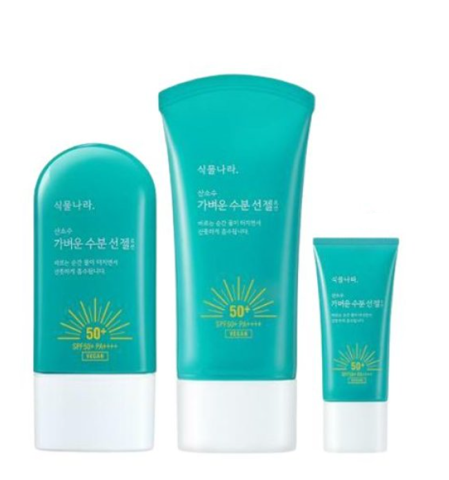 Singmulnara Oxygen Water Light Sun Gel SPF50+PA++++ Double + Free Gift Pack (60+60+15)