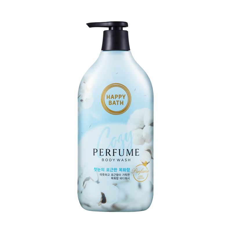 Happy Bath Cozy Cotton Flower Perfume Body Wash 900g