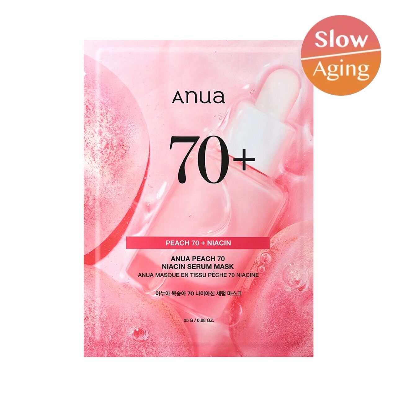Anua PEACH NIACIN SERUM MASK 25G (1PCS)
