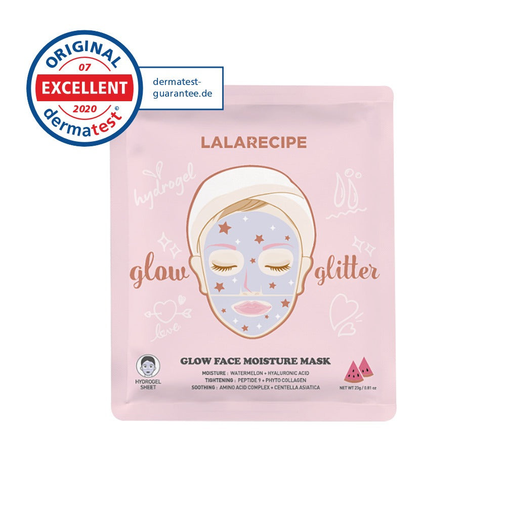 LALARECIPE Glow Face Moisture Mask 23g x 1PCS