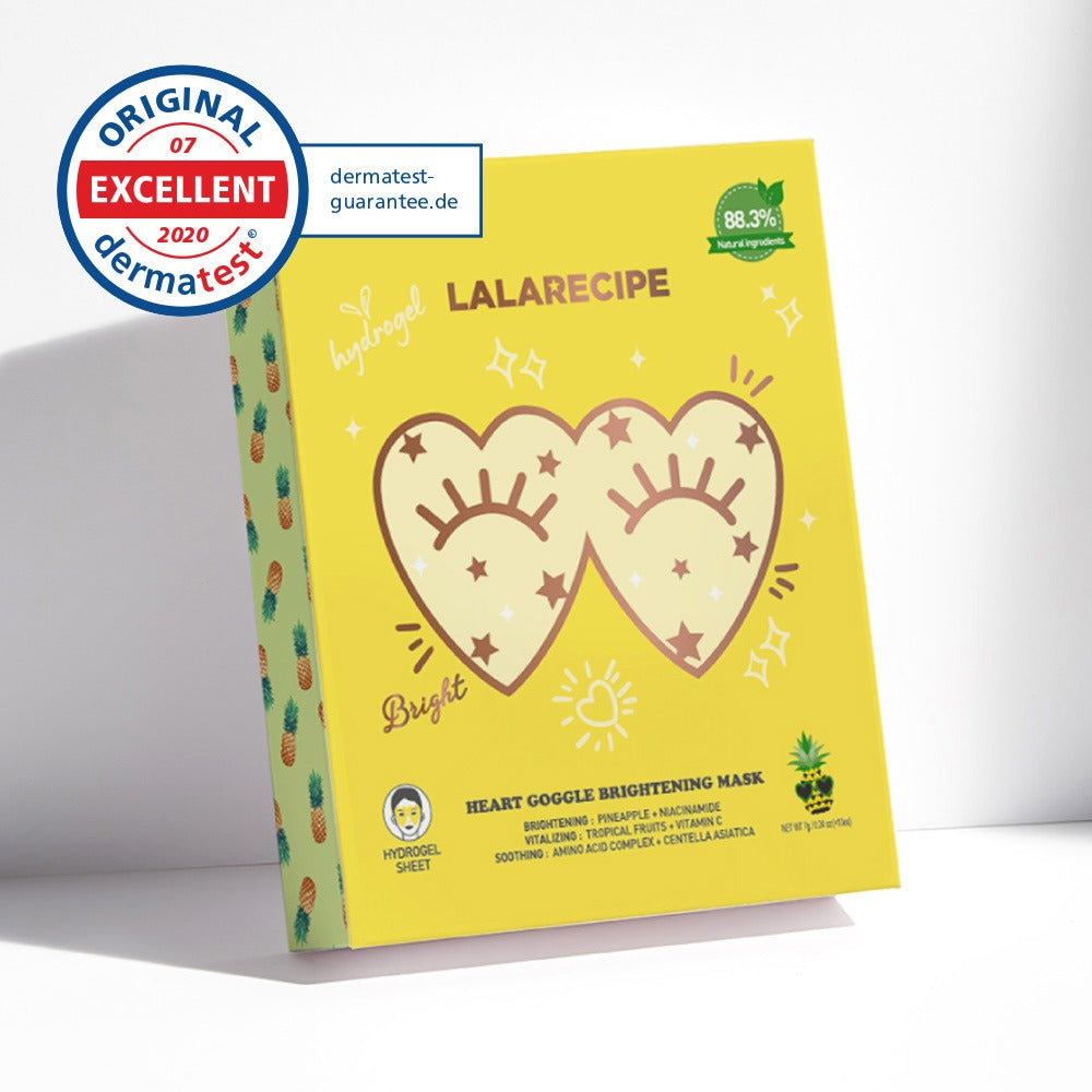 LALARECIPE Heart Goggle Brightening Mask 7g x 10PCS