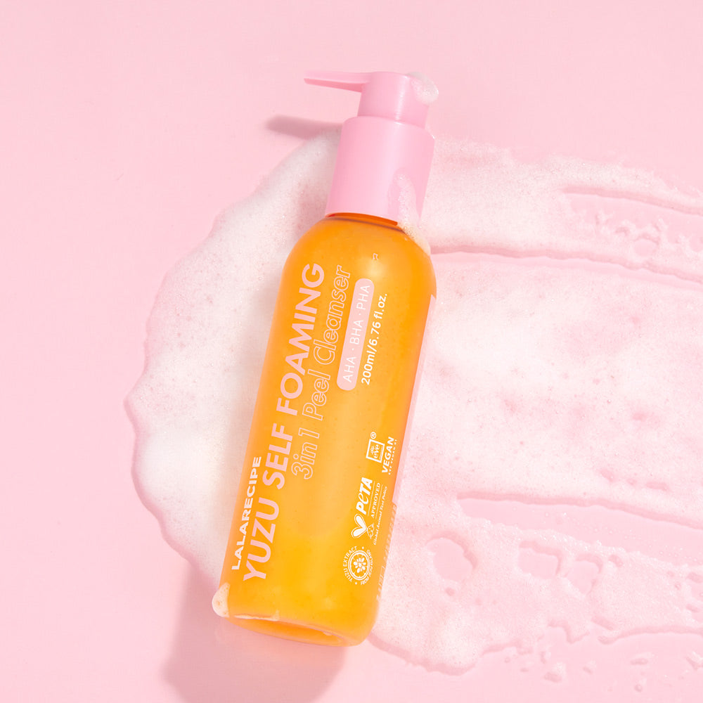 LALARECIPE YUZU SELF FOAMING 3in1 CLEANSER 200ml