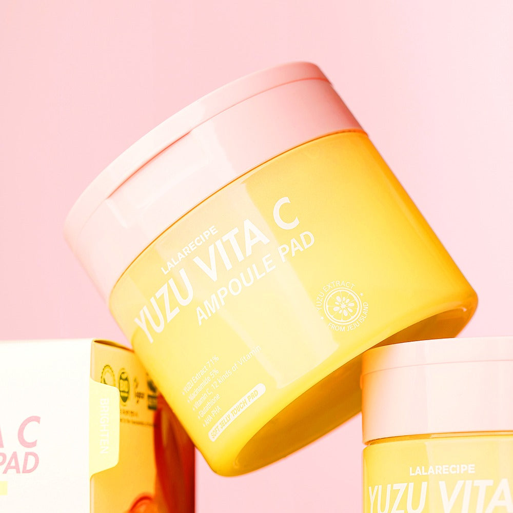 LALARECIPE YUZU VITA C AMPOULE PAD 150ML/80PCS