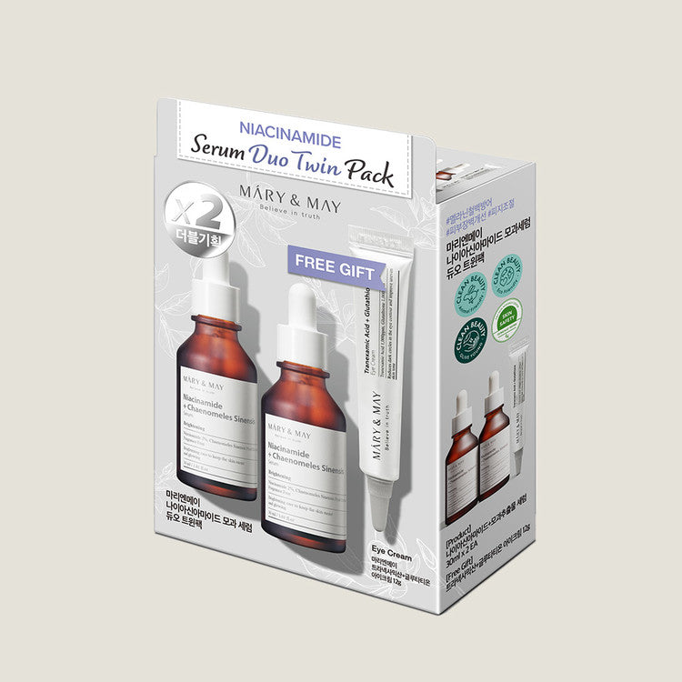 Mary&May Niacinamide Serum Duo Twin Pack (30ml x2+Eye cream12g)