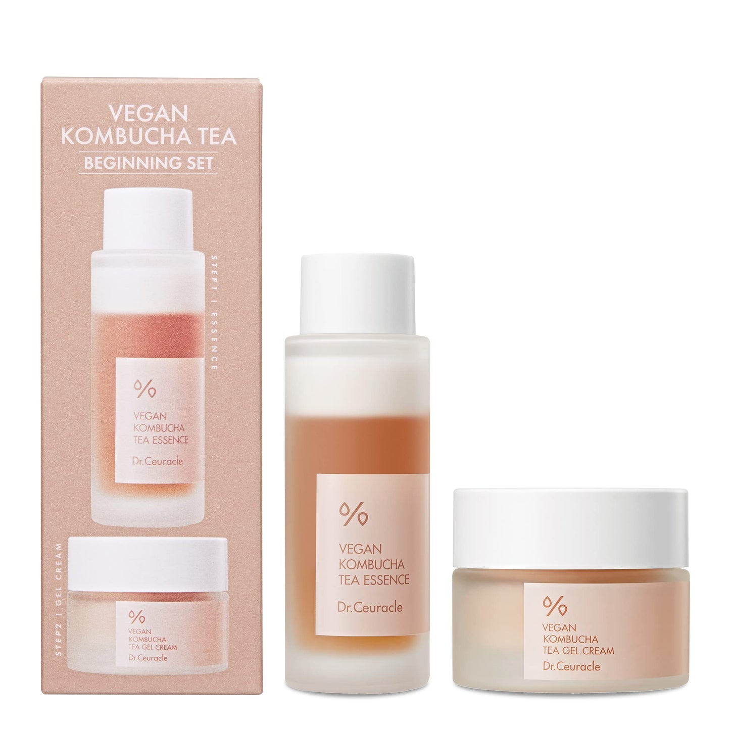 Dr.Ceuracle VEGAN KOMBUCHA BEGNNING SET(vegan essence(50g), vegan gel cream(50ml))