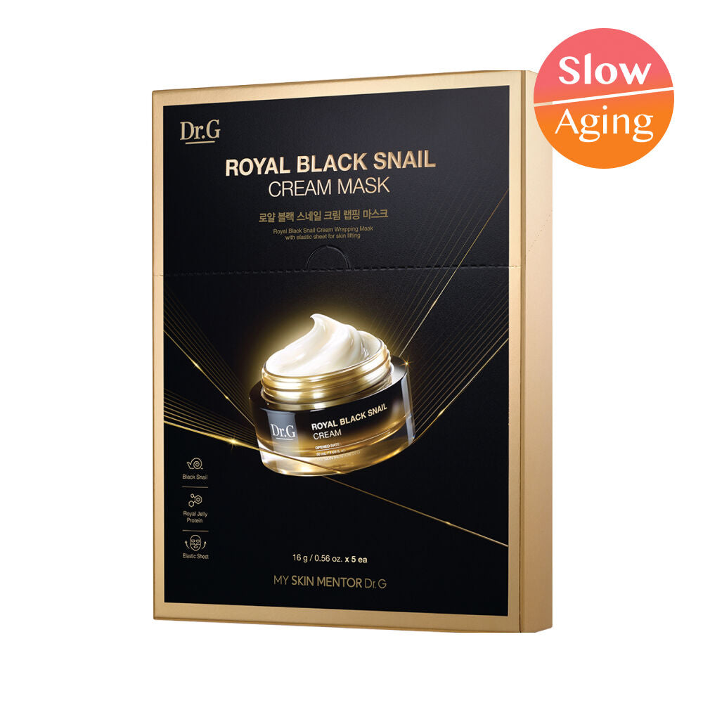 DR.G ROYAL BLACK SNAIL CREAM MASK 16G*5EA