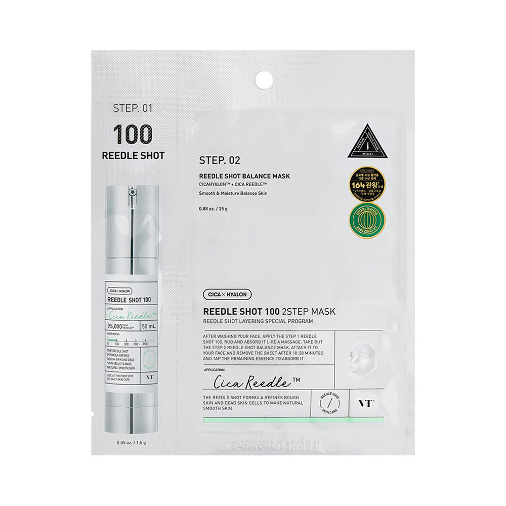 VT COSMETICS VT REEDLE SHOT 100 2-STEP MASK 1.5g + 25g