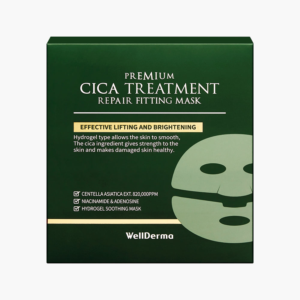 WellDerma premium cica treatment fitting mask