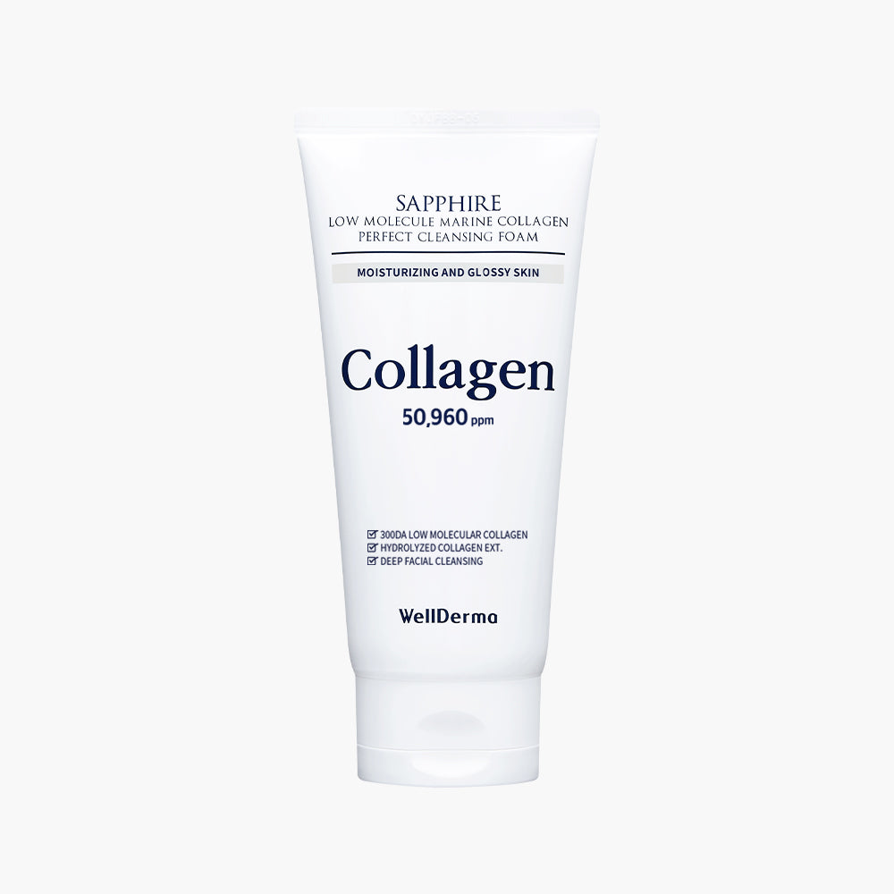 WellDerma Sapphire low molecule collagen perfect cleansing foam