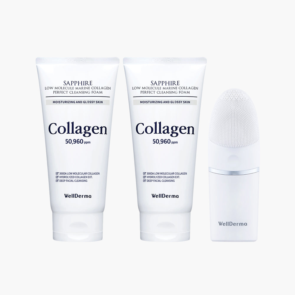 WellDerma SAPPHIRE LOW MOLECULE COLLAGEN CLEANSING DUO