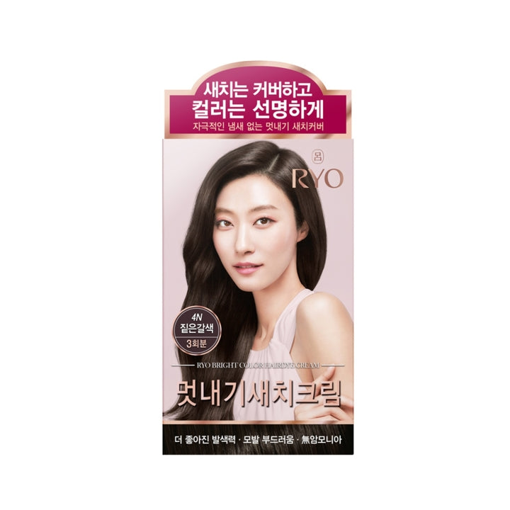 RYO Bright Color Hairdye Cream 4N (16g*3)+(24g*3)