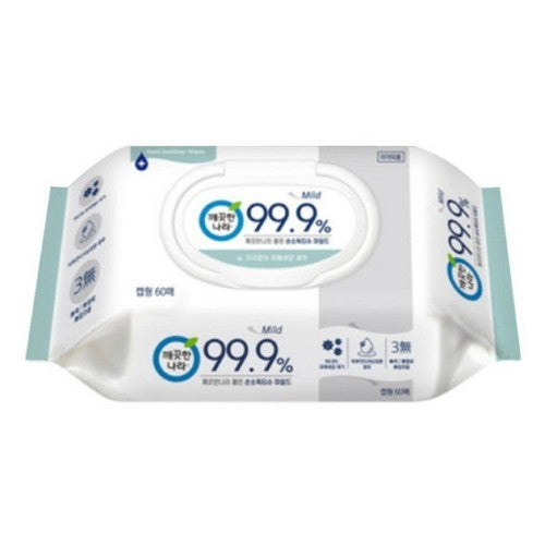 KleanNara 99.9% Mild Hand Sanitizing Wipes Pop-top 60 Count