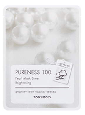 TONYMOLY Pureness100 Pearl Mask Sheet2 1ea
