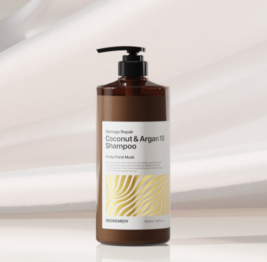 Coconut & Argan 10 damage repair anti-hairloss shampoo