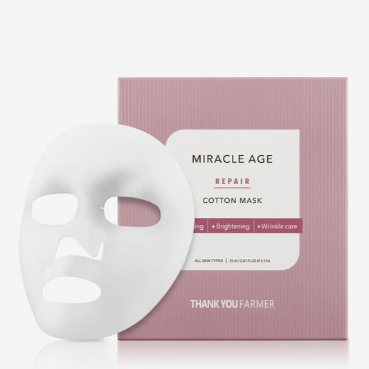 Miracle Age Repair Cotton Mask 5pcs 25ml X 5pad