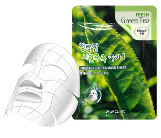 3W Clinic Fresh Green Tea Mask Sheet 23ml