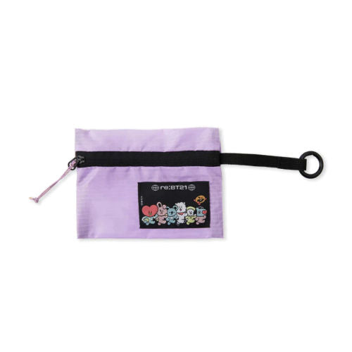 RECYCLING & REBIRTH RE: BT21 WITH OVER LAB MINI WALLET PURPLE
