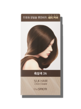 SilK Hair Color Cream Gray Hair Cover Brown Black 60 g, 60 g, 8 ml