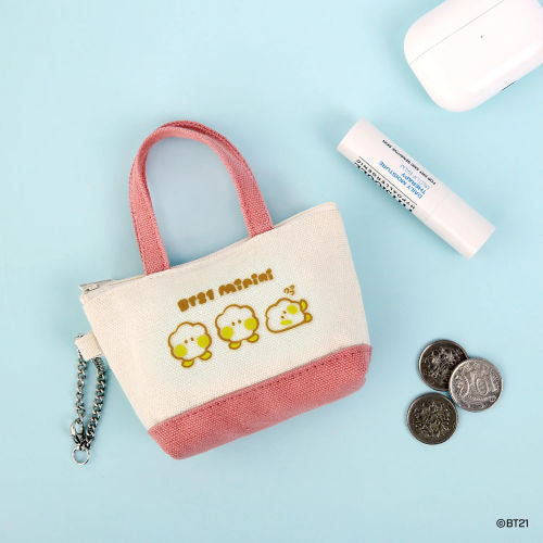 BT21 MININI CANVAS BAG AND POUCH MINI POUCH SHOOKY
