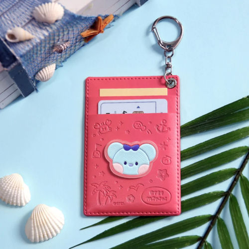 BT21 MININI LEATHER PATCH CARD HOLDER VACANCE KOYA