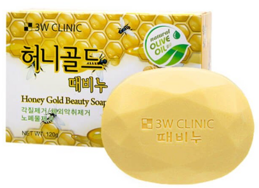 3W CLINIC HONEY GOLD BEAUTY SOAP 120g