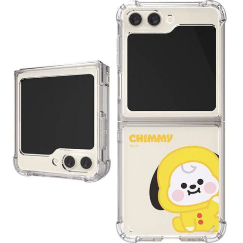 BT21 BABY GALAXY Z FLIP5 CLEAR AIR CUSHION REINFORCED CASE CHIMMY
