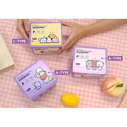 BT21 MININI CICA ENERGY DAILY MASK B type (Pink)