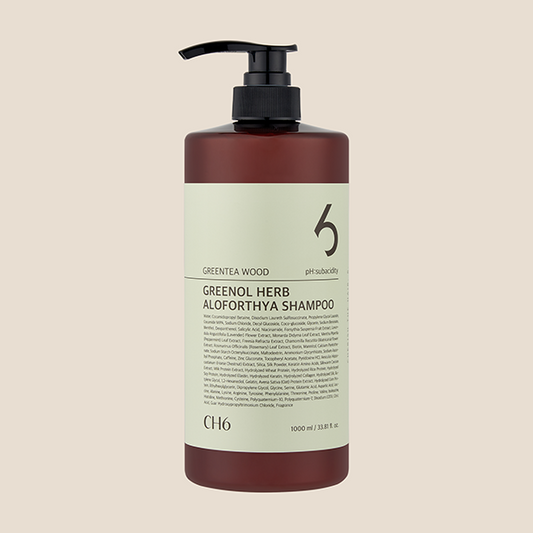 CH6 Greenol Herb Aloforthya Shampoo_Greentea Wood