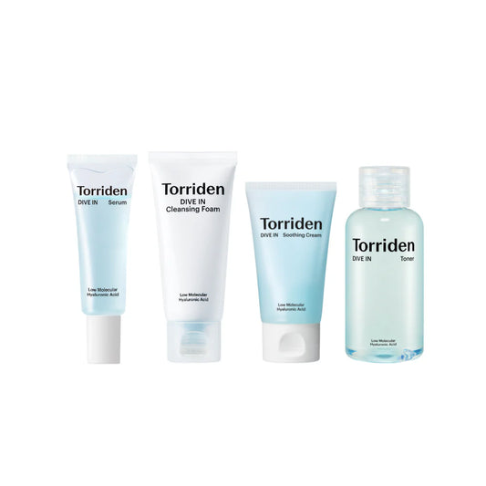 DIVE-IN Trial Kit (Cleansing foam 30ml / Toner 50ml / Serum 20ml / Soothing Cream 20ml)